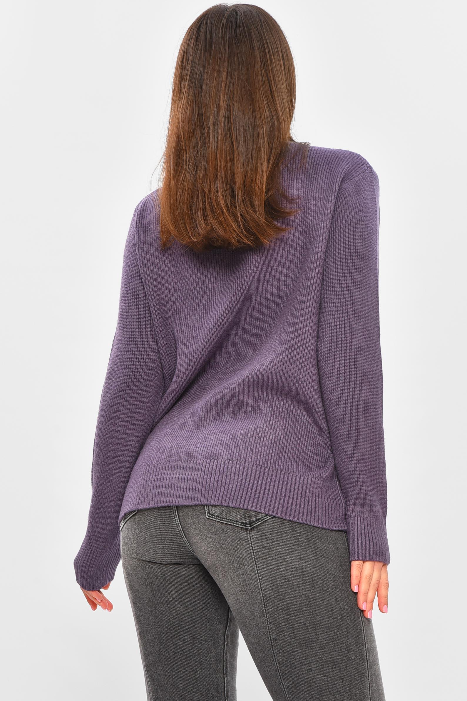 Светр жіночий 206592 однотонний XL-2XL Фіолетовий (206592_!335359_48-50) - фото 3 Светр жіночий 206592 однотонний XL-2XL Фіолетовий (206592_!335359_48-50) - фото 3