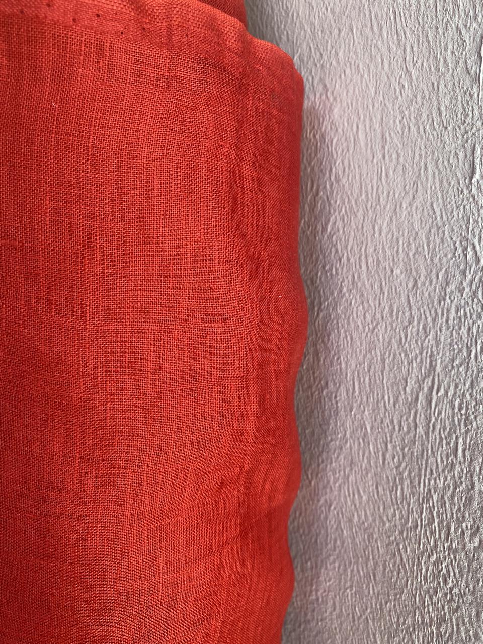 Ткань LINEN PLUS 100% лен 150 см 1/17 Красный - фото 3 Ткань LINEN PLUS 100% лен 150 см 1/17 Красный - фото 3