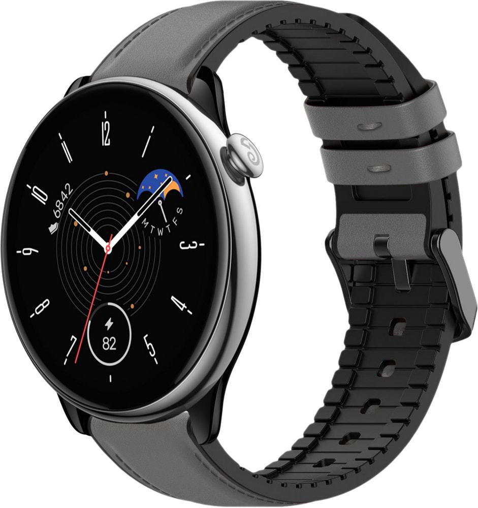 Ремешок кожаный Tamyx для Amazfit GTR Mini Grey (33494-33)