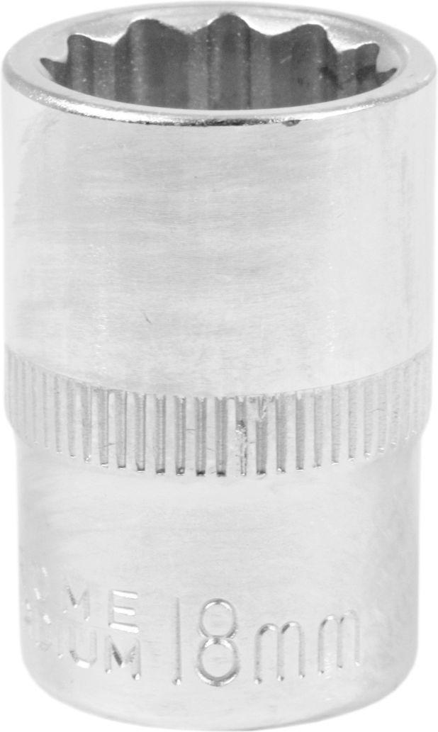 Головка торцевая низкая двенадцатигранная Intertool 1/2 18 мм (ET-0218)