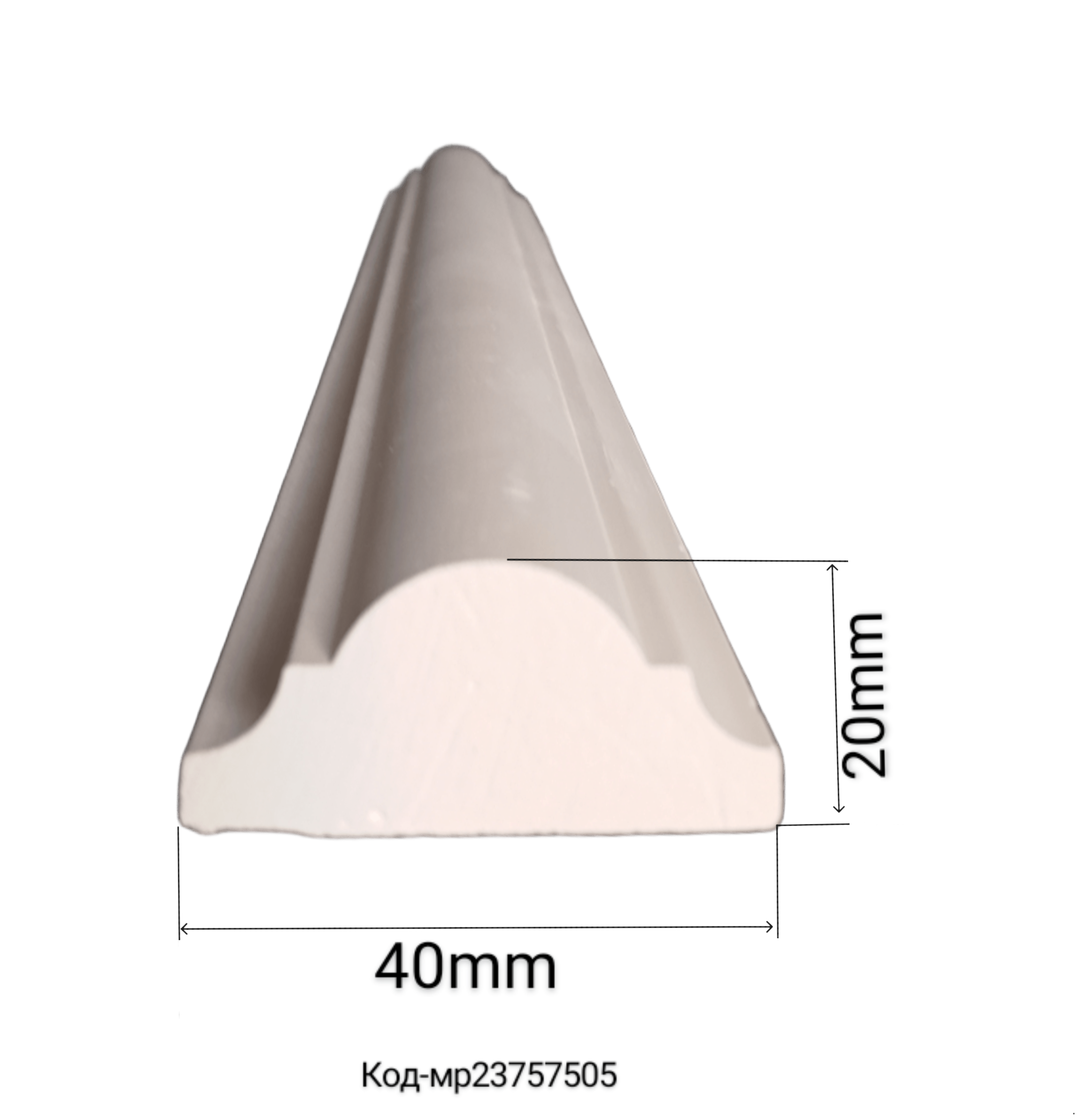 Молдинг гипсовый гладкий (23757505) - фото 2