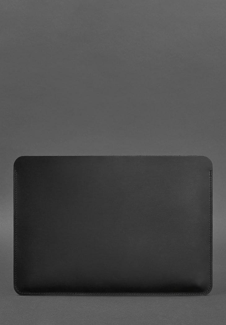 Кожаный чехол для MacBook 14" Crazy Horse Черный (A-027422) - фото 2 Кожаный чехол для MacBook 14" Crazy Horse Черный (A-027422) - фото 2