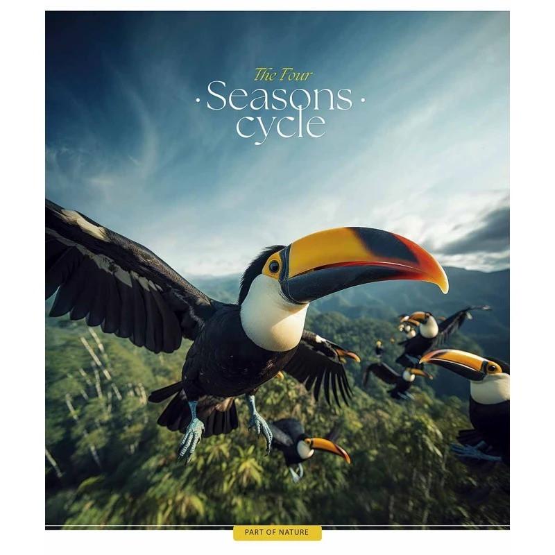 Зошит учнівський "Four seasons" 048-3403L-4 у лінію 48 аркушів