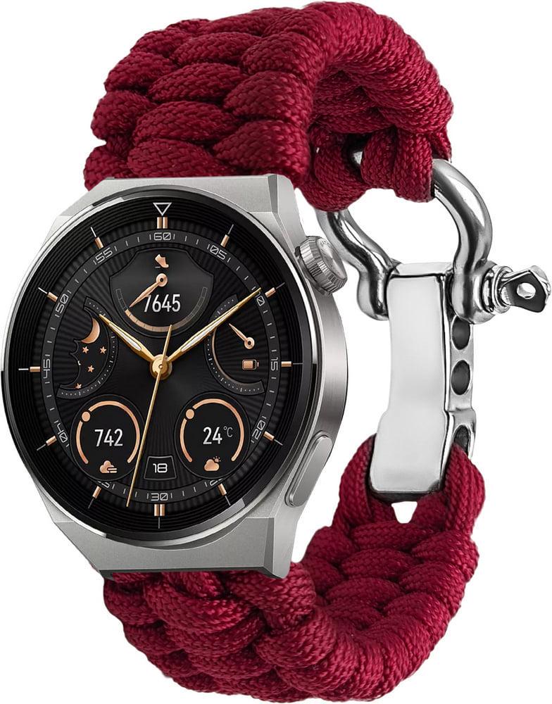 Ремешок из паракорда Ruper для смарт-часов Huawei Watch GT3 Pro 46 мм Wine (37327-42)