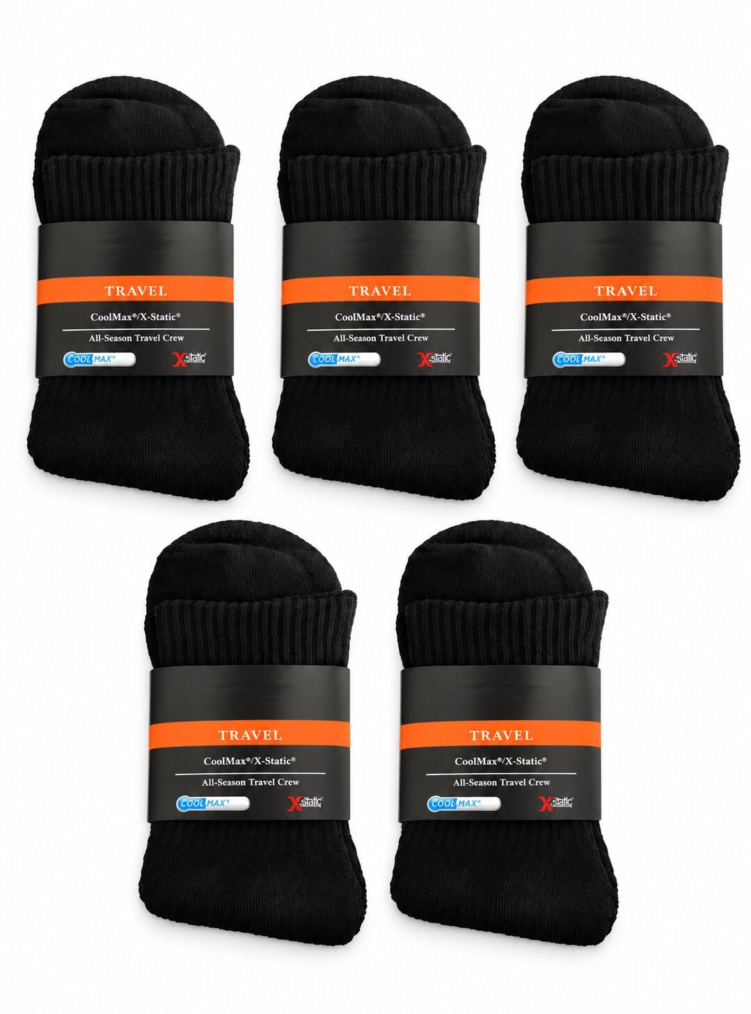 Термоноски мужские зимние OnePro 73627 5 пар р. 42-45 Черный