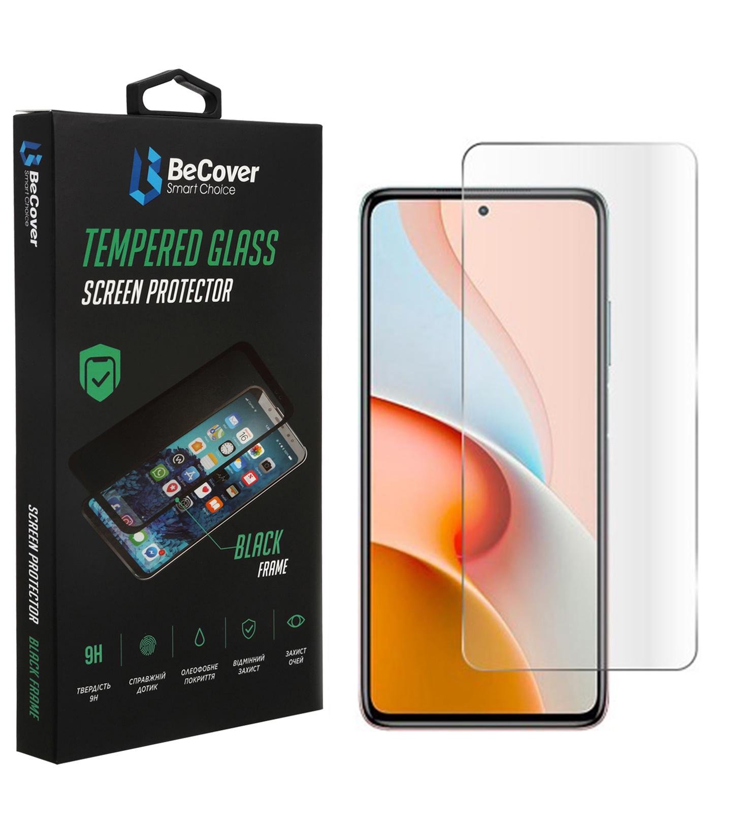 Захисне скло BeCover для Xiaomi Redmi Note 11 4G/10 5G/10 2022/10 Prime 2022 Crystal Clear Glass (707865)