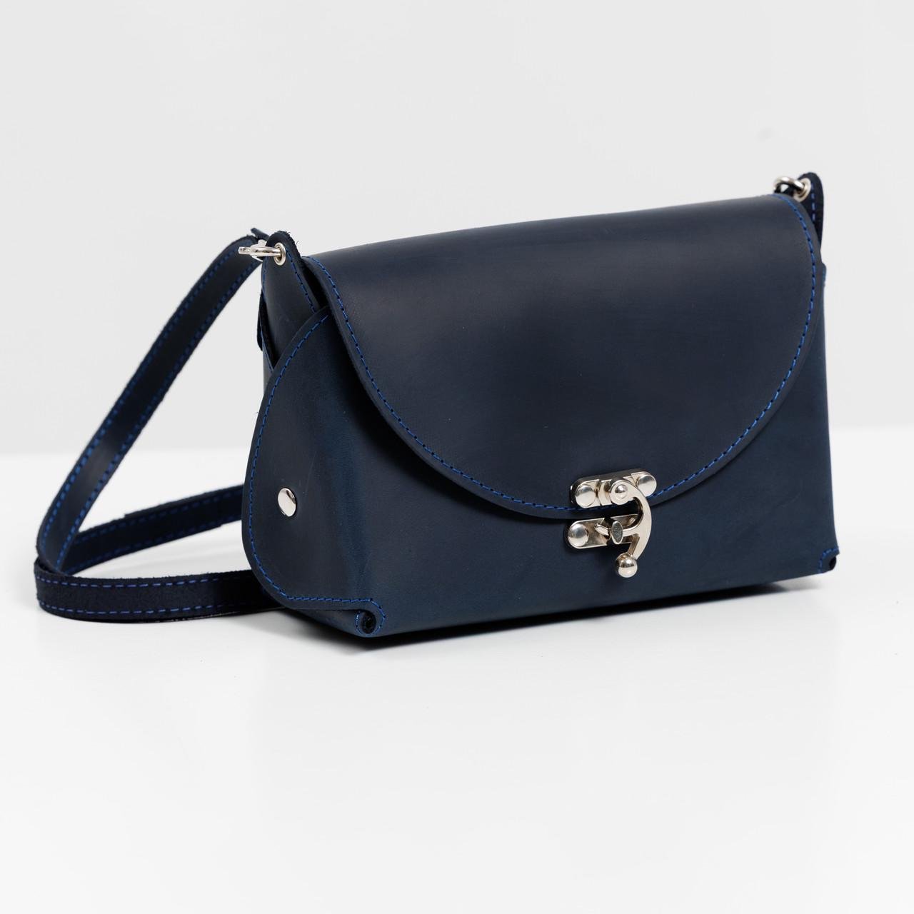 Жіноча сумка шкіряна EDENA Синій (Bag-4)