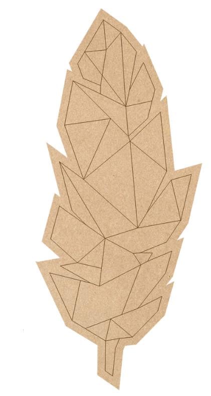 Основа для декорирования панно-мозаика ROSA TALENT Перо 1 25х58 см