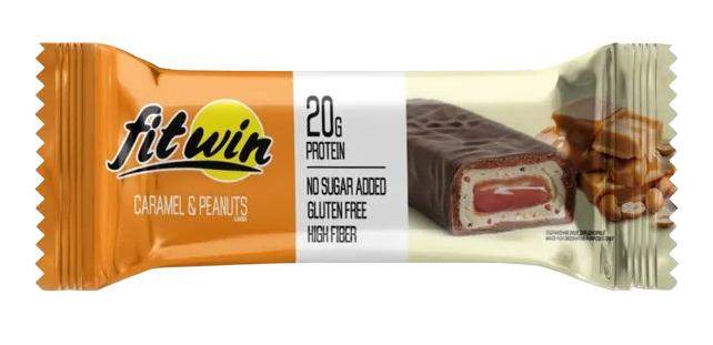 Протеиновый батончик Fitwin Protein Bar Карамель Арахис 60 г