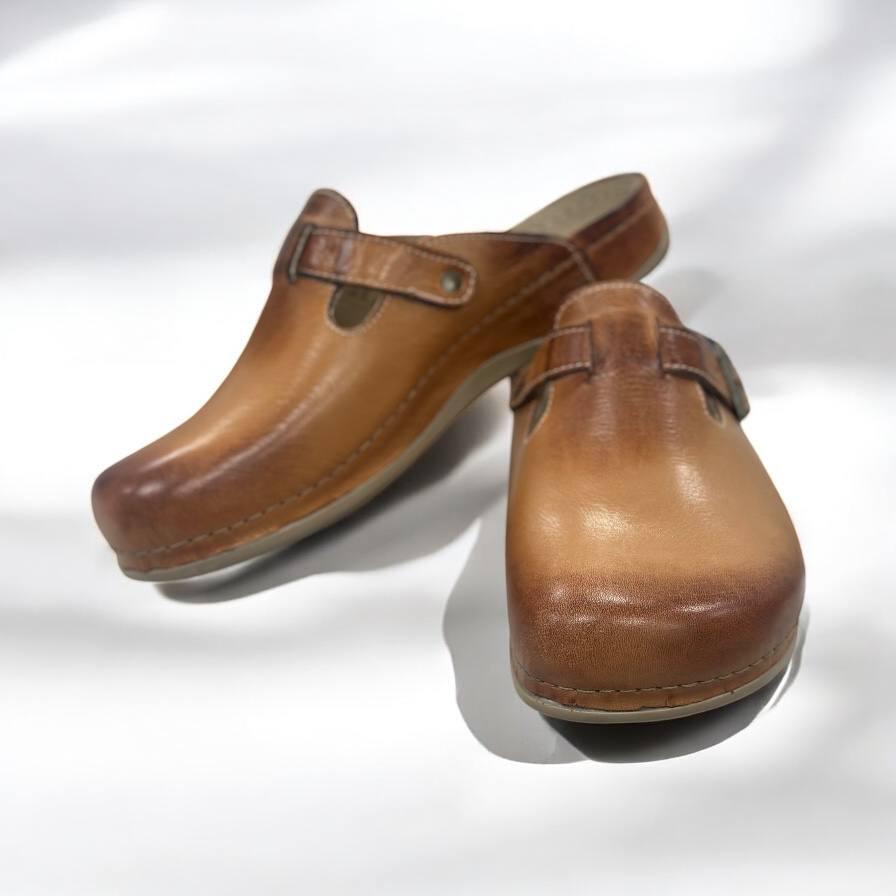 Сабо чоловічі Leon натуральна шкіра із затемненням р. 46 коричневий (26526312) - фото 2 Сабо чоловічі Leon натуральна шкіра із затемненням р. 46 коричневий (26526312) - фото 2