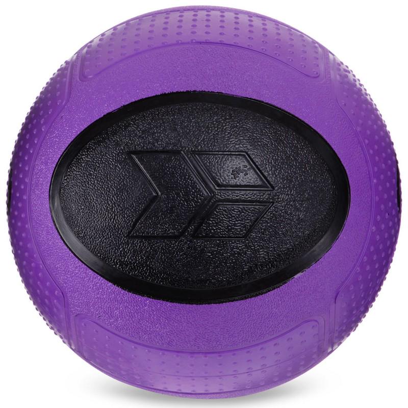 М'яч медичний медбол Zelart Medicine Ball FI-2620-1 1кг Фіолетовий / Чорний (DR003459) - фото 3