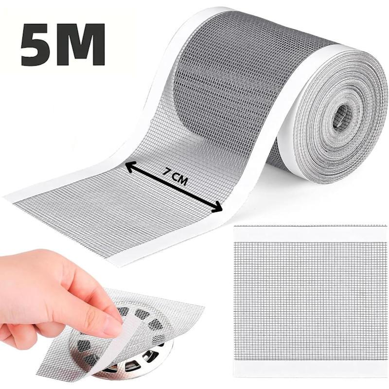 Сітка-фільтр для зливу у ванній/душі/раковині самоклейна рулон 5 м. Сріблястий - фото 10 Сітка-фільтр для зливу у ванній/душі/раковині самоклейна рулон 5 м. Сріблястий - фото 10
