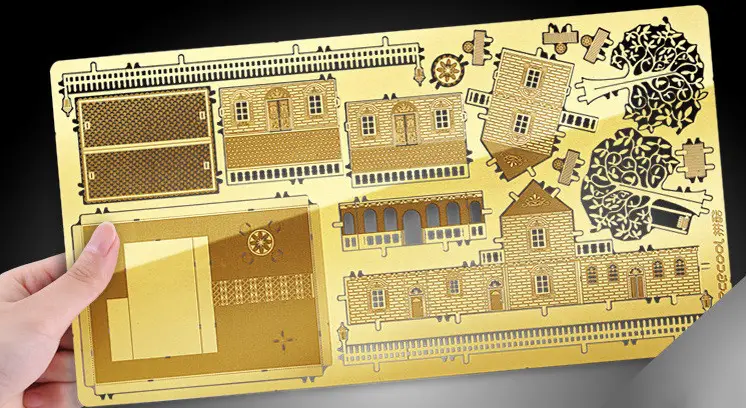 Колекційна модель PIECECOOL MINI VILLA VERSION P028-G Gold - фото 3 Колекційна модель PIECECOOL MINI VILLA VERSION P028-G Gold - фото 3