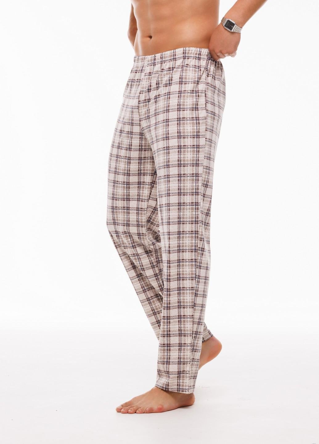 Штаны мужские Наталюкс домашние клетка L Белый (9515143280331) Штаны мужские Наталюкс домашние клетка L Белый (9515143280331)