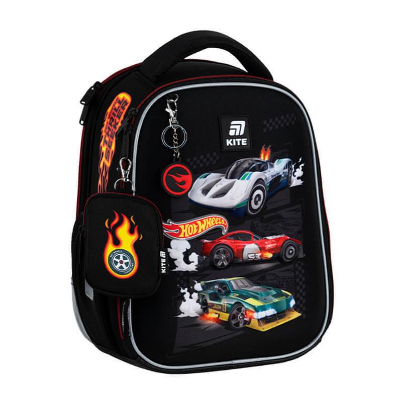 Шкільний рюкзак каркасний KITE Education 555 Hot Wheels 14 л Чорний (HW25-555S) - фото 15
