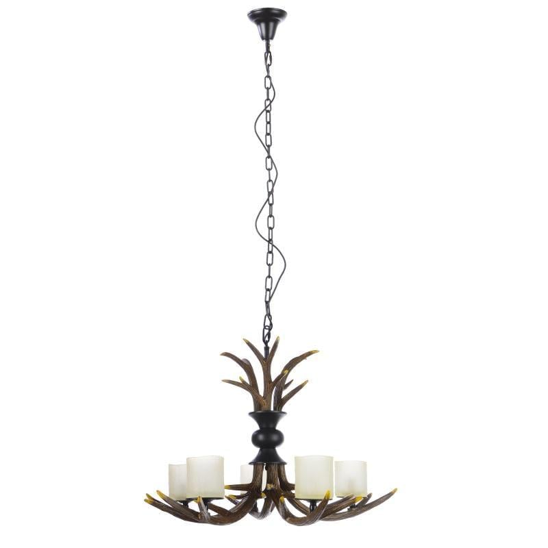 Люстра подвесная в скандинавском стиле Рога Brille BKL-099S/5 E14