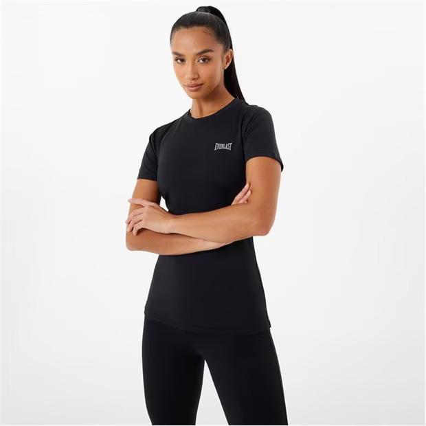 Футболка женская спортивная Everlast Crew Fit M Черный (344040)