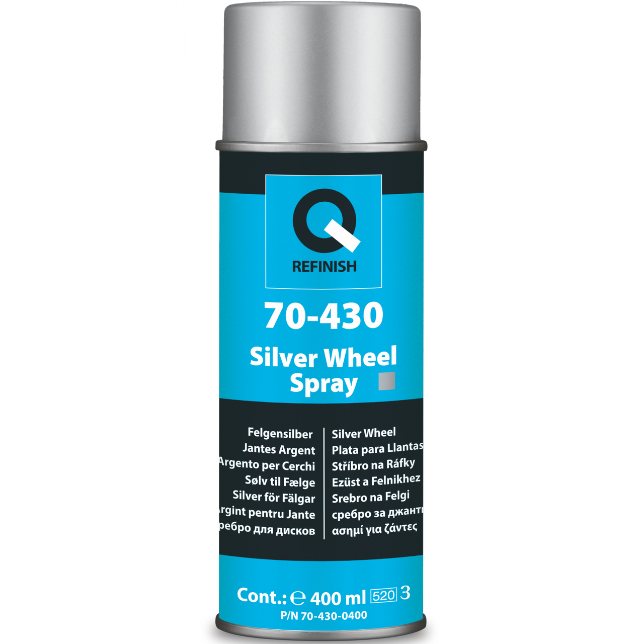 Краска для колесных дисков Q-Refinish 70-430 400 мл аэрозоль Серебристый Краска для колесных дисков Q-Refinish 70-430 400 мл аэрозоль Серебристый