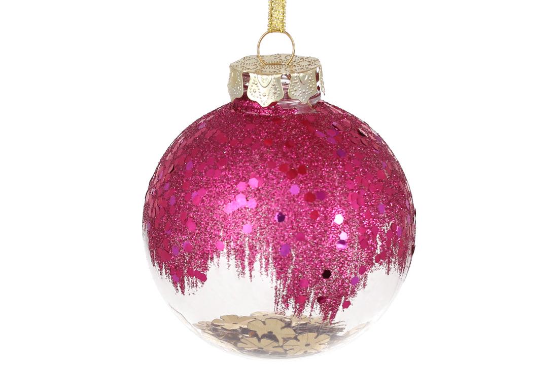 Шар новогодний BonaDi D-8 см 12 шт. (898-249)