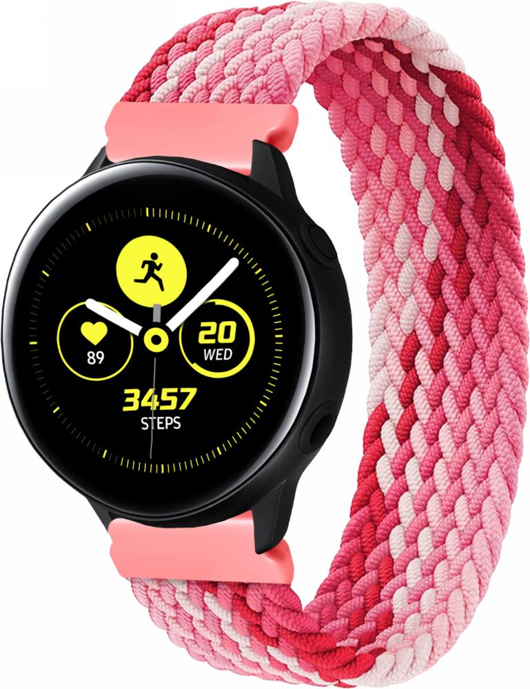 Ремінець Solo Loop Multi для Galaxy Watch Active (135 мм) Pink White (25171-52)