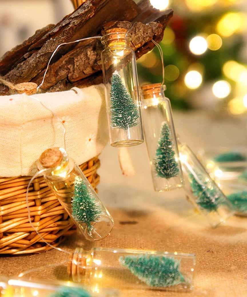 Гирлянда с фигурками Елочка в бутылке от сети 20LED 5 м Белый теплый (SZ-1699-07) Гирлянда с фигурками Елочка в бутылке от сети 20LED 5 м Белый теплый (SZ-1699-07)