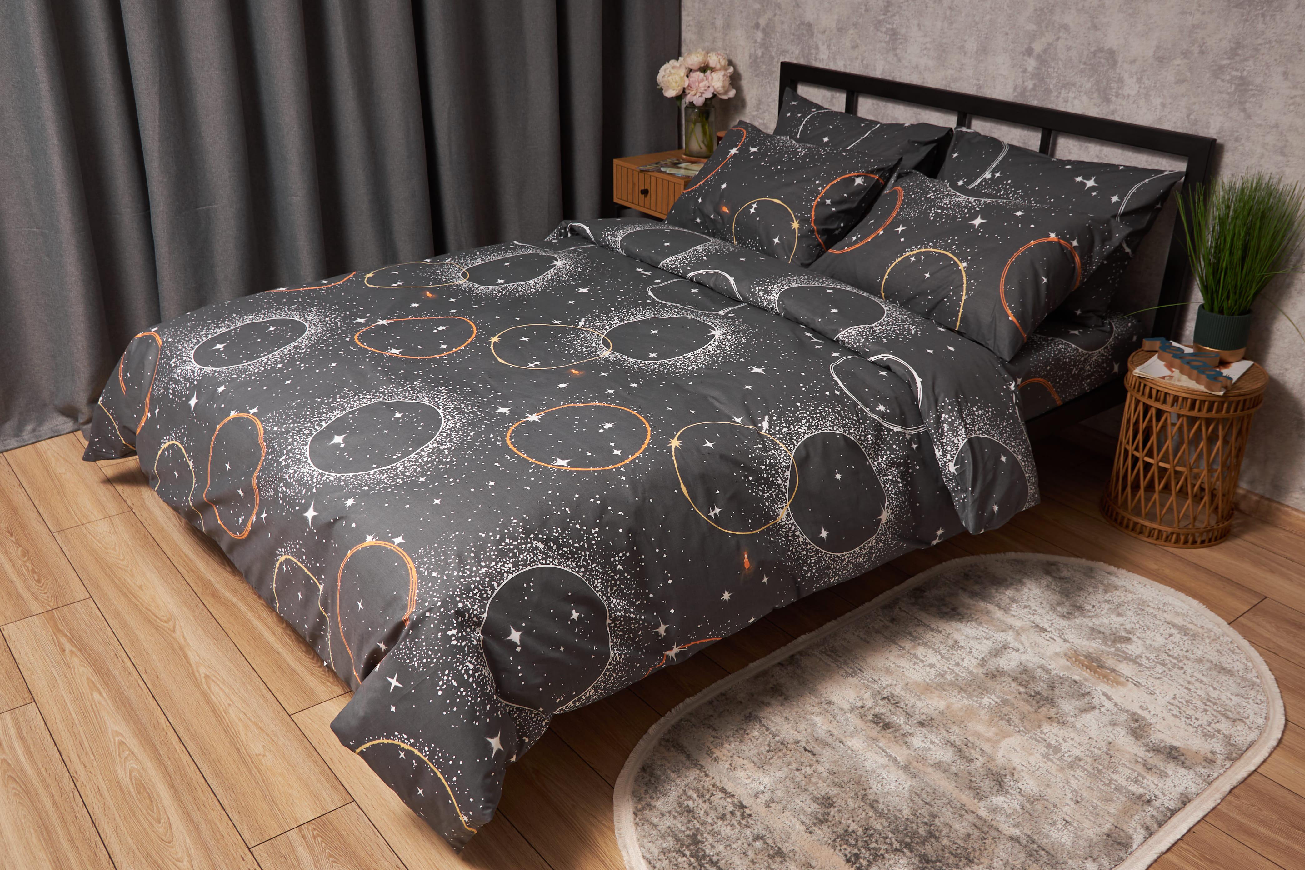 Комплект постельного белья Moon&Star бязь Gold Люкс Cosmic Glow двуспальный 175х210 см наволочки 2 шт. (MS-820005642)