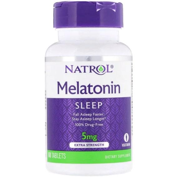 Мелатонін для сну Natrol Melatonin Extra Strength 5 мг 60 Tabs (NTL-04462)