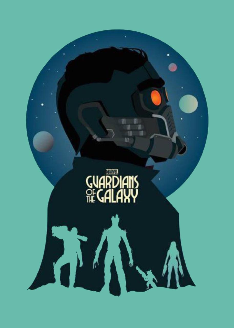 Картина постер Gee! Guardians of the Galaxy Вартові Галактики мінімалізм 40х60 см GG.09.110