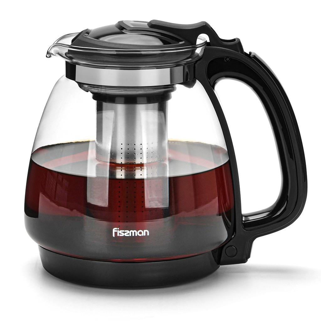 Заварювальний чайник Fissman 21,5x15,5x18 см 2000 мл з боросилікатного скла (6462)