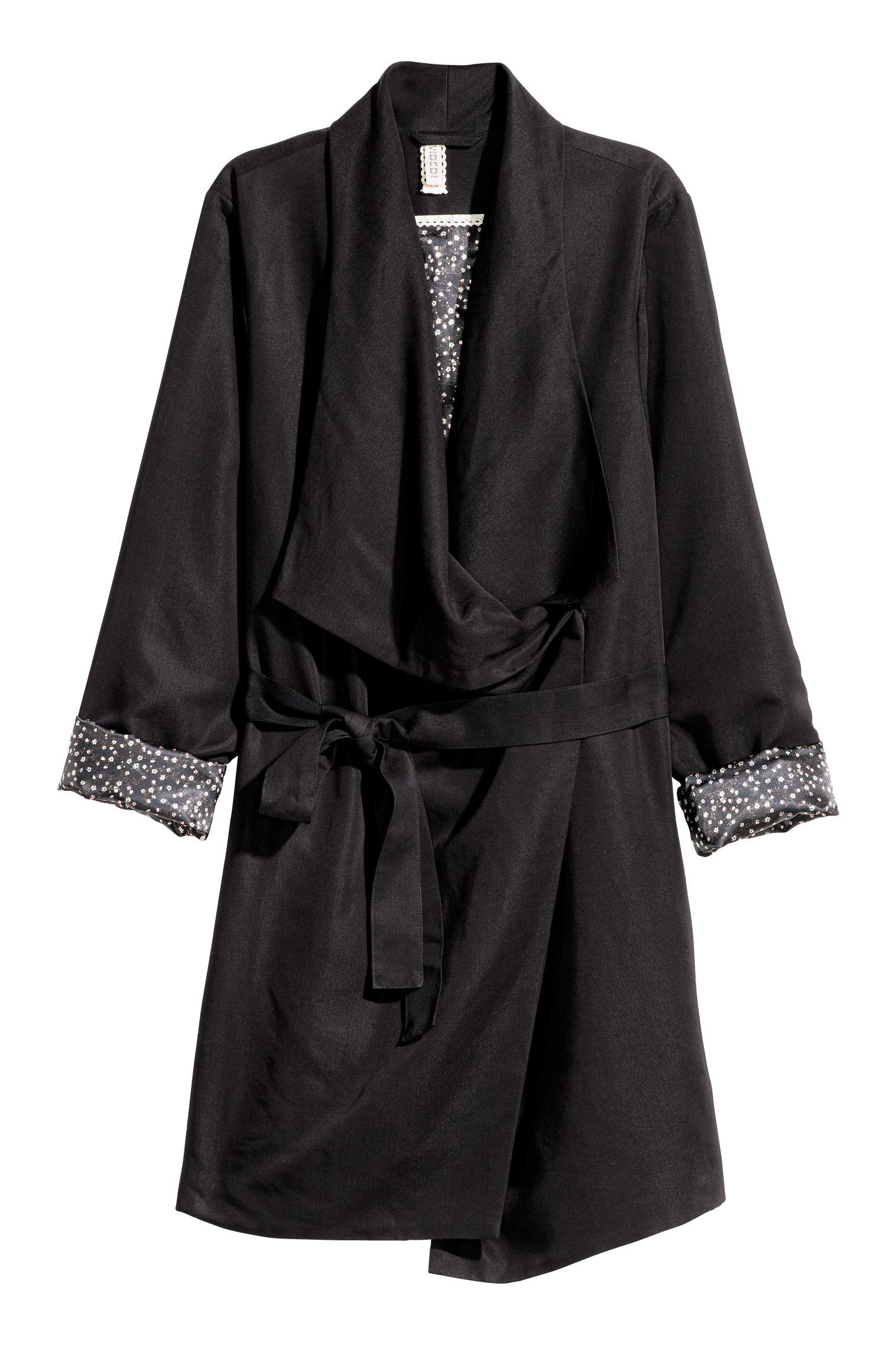 Тренч H&M р. 32 Черный (320686a99) - фото 2 Тренч H&M р. 32 Черный (320686a99) - фото 2