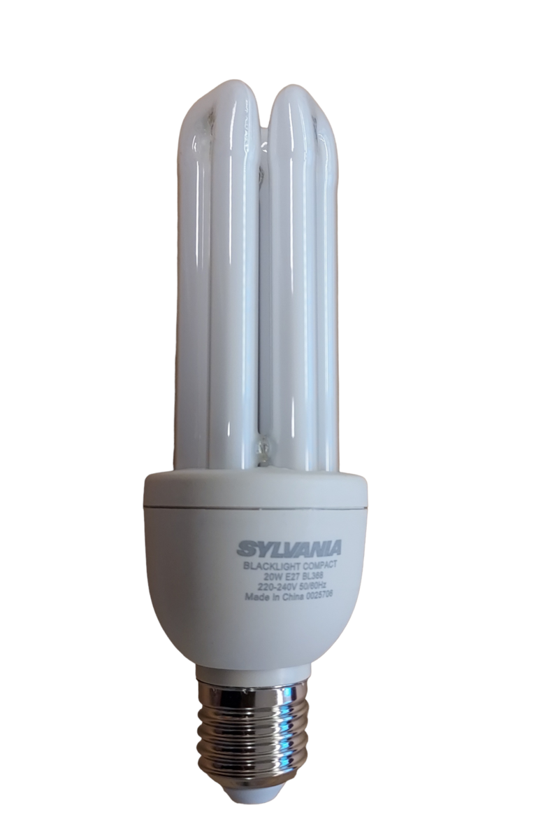 УФ лампа для уничтожителей насекомых Silvania 20W E27 BL/3U 165х52мм для Noveen IKN22