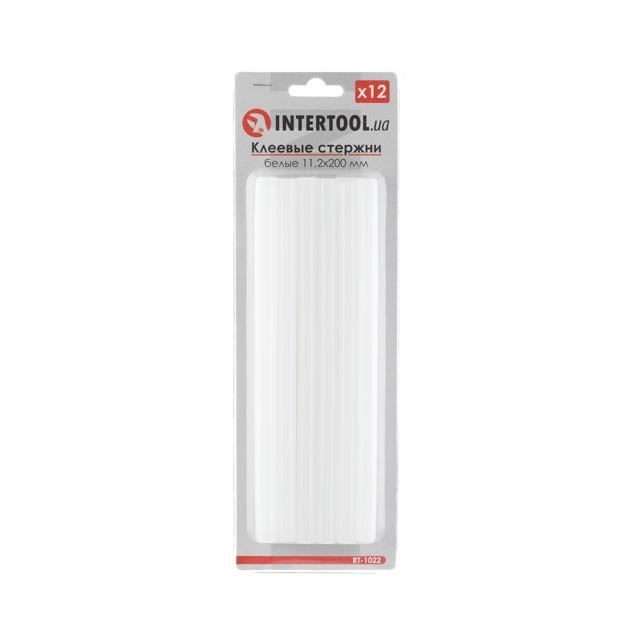 Комплект стрижнів Intertool клейових 112x200 мм 12 шт. Білий (RT-1022)