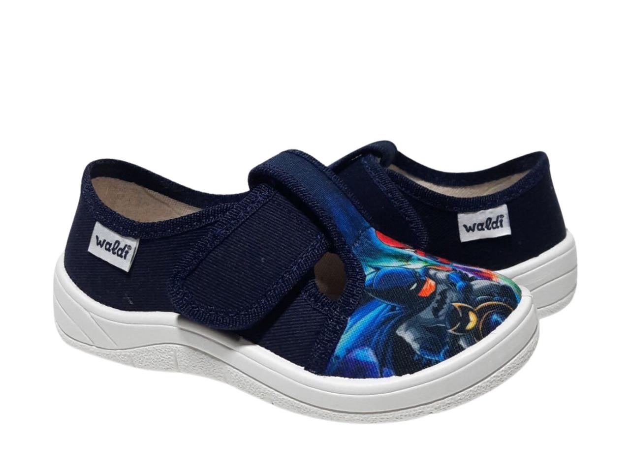 Тапочки для хлопчиків Waldi 36012-621/28 на липучках р. 28 Темно-синій