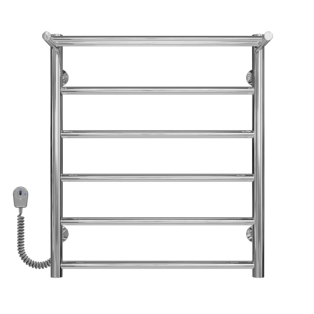 Полотенцесушитель электрический Deffi Терма П6 EF16 левое подключение нержавеющая сталь 500х600 мм Хром (C.TE.60.50.6.ECL5)