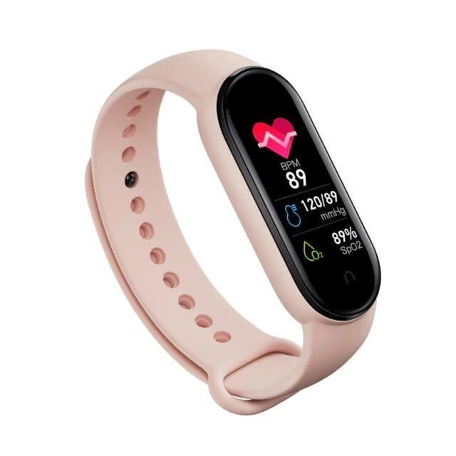 Фитнес-часы браслет Band M6 Pink