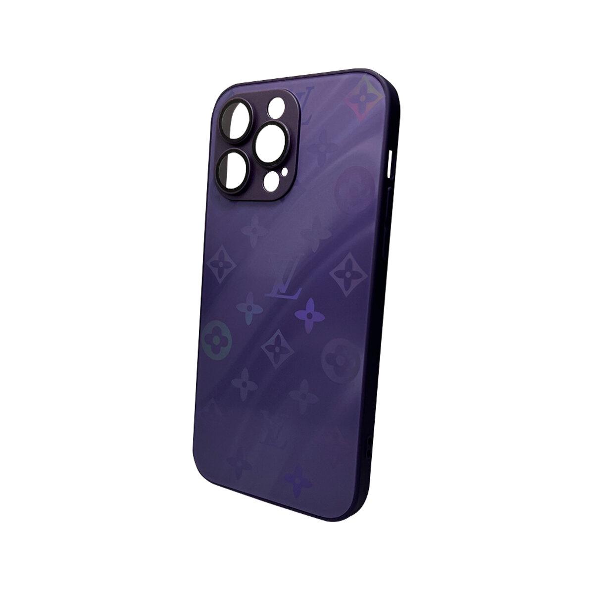 Противоударный чехол для Apple iPhone 14 Pro AG Glass Gradient Frame Deep Purple