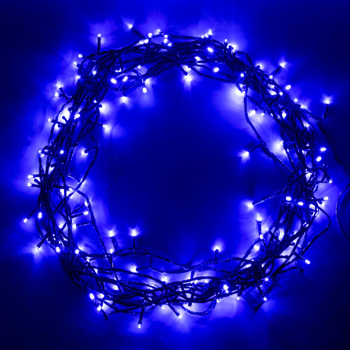 Светодиодная гирлянда AJ-1004 165 LED 15 м Синий (1008944-Blue)