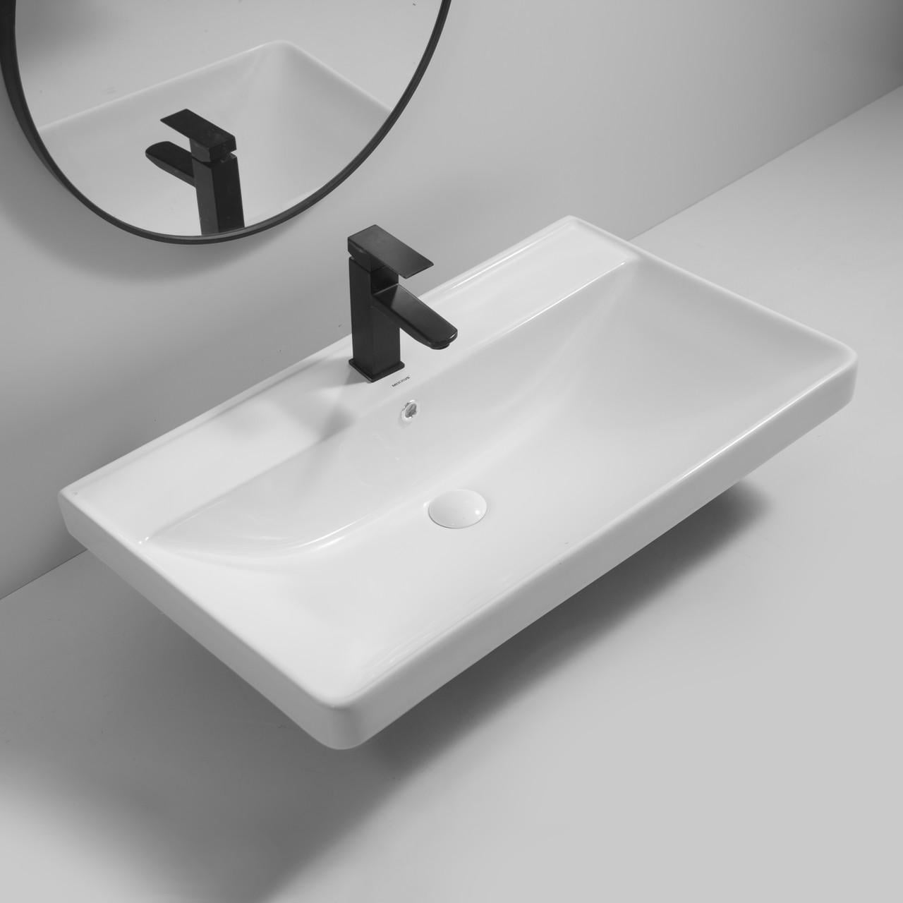 Раковина меблева MIXXUS Premium STYLE-1503 800х480х190 мм з отвором під змішувач та переливом (MP6500) - фото 8