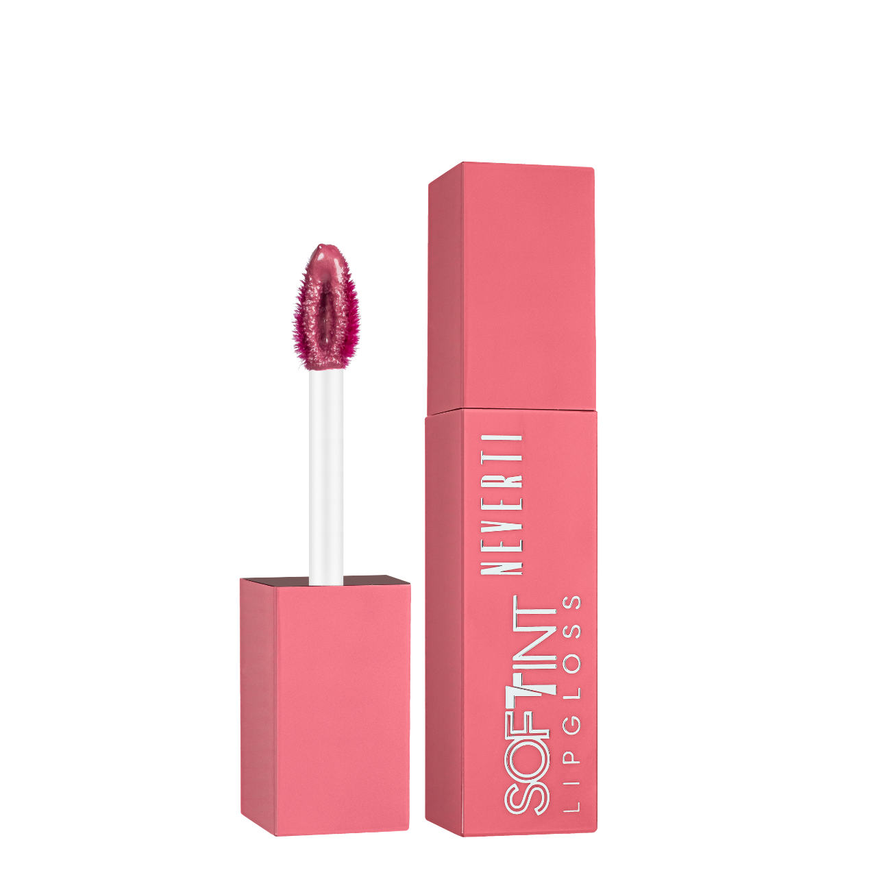 Блиск тінт для губ Neverti Soft Tint Lipgloss NP802 004 Світло-вишневий - фото 2