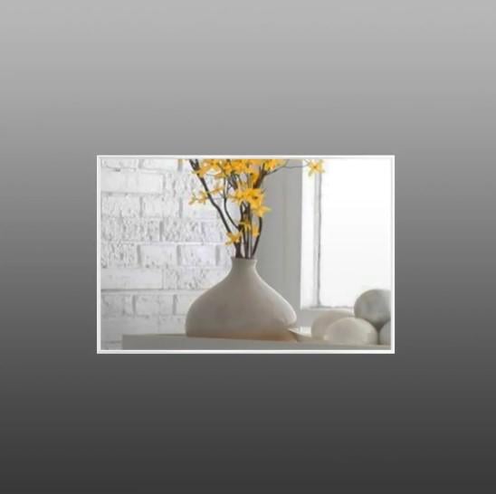 Дзеркало настінне в алюмінієвій рамі 400х600 мм Білий (29505977) - фото 2 Дзеркало настінне в алюмінієвій рамі 400х600 мм Білий (29505977) - фото 2