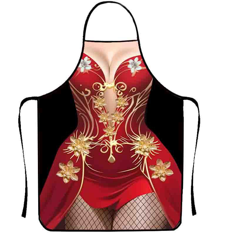 Фартук с прикольным принтом девушка 80x60 см Разноцветный (50184)