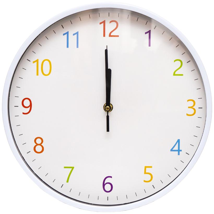 Часы настенные 572-16 D30,0 см Clock Бледно-голубые (3418)