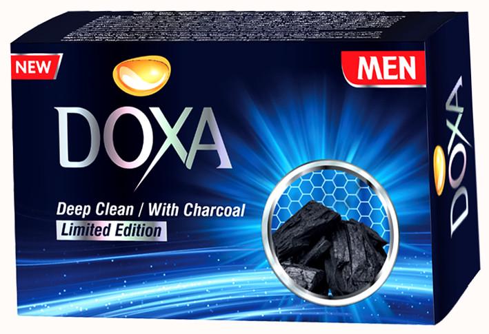 Мыло парфюм DOXA MEN с древесным углем для мужчин 90 г (8680801508053)