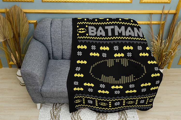 Плед плюшевый Batman Protector of Christmas двухслойный 135х150 см (114458-2) Плед плюшевый Batman Protector of Christmas двухслойный 135х150 см (114458-2)