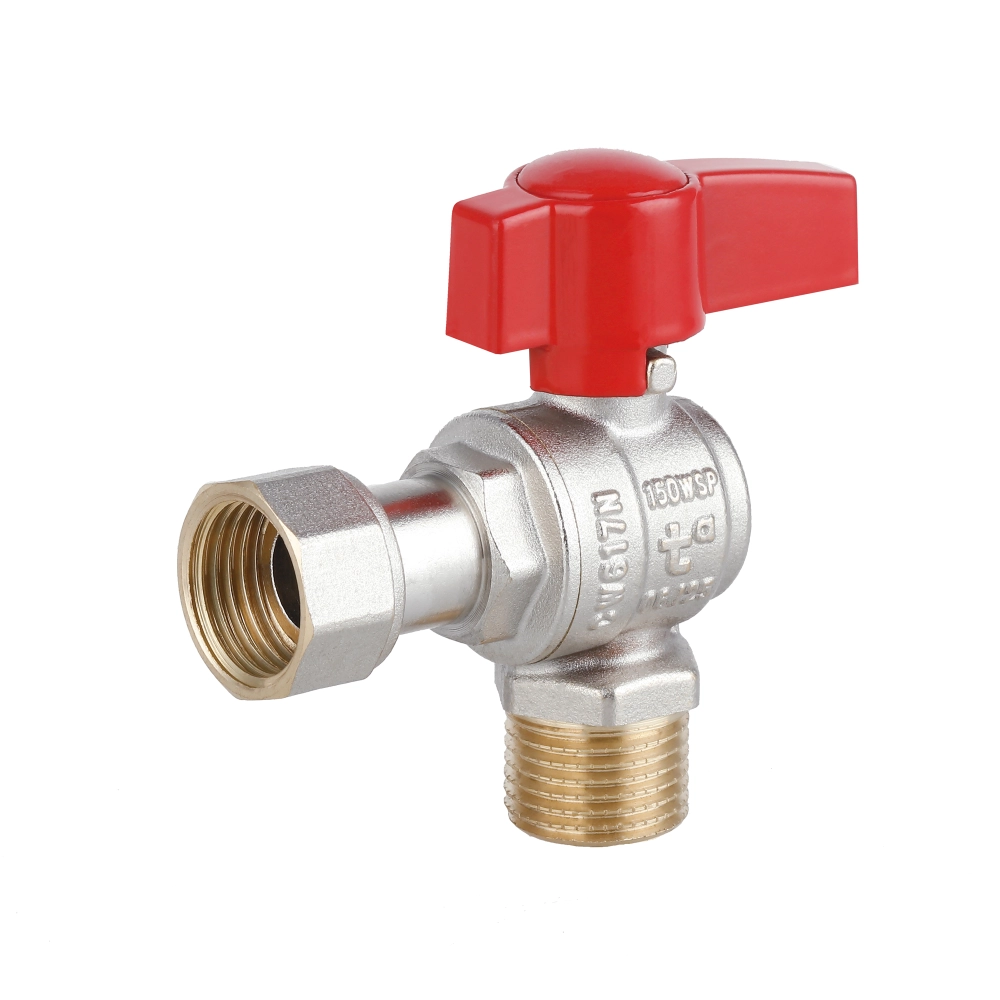 Кран шаровой угловой Thermo Alliance Standart 1/2"ВЗ с накидной гайкой (SD00054687)
