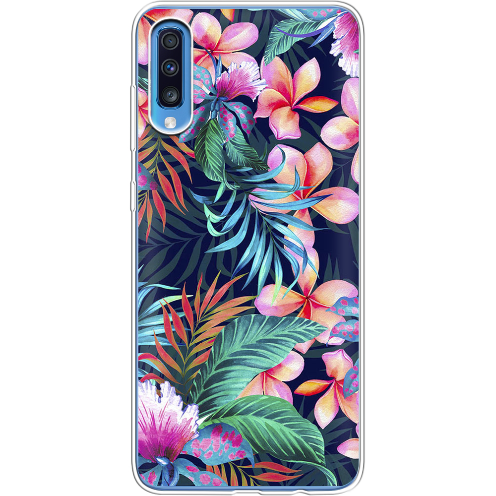 Чохол BoxFace Samsung A705 Galaxy A70 flowers in the tropics Прозорий силікон (36860-up1971-36860)