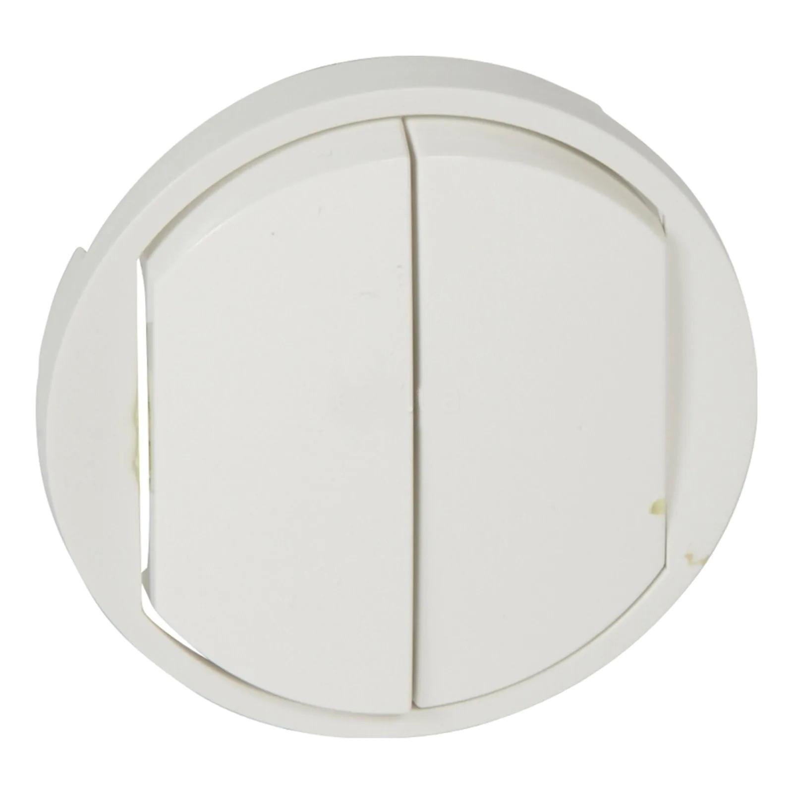 Панель лицевая Legrand Celiane для 2-клавишного выключателя 50х50 мм Белый (068002)