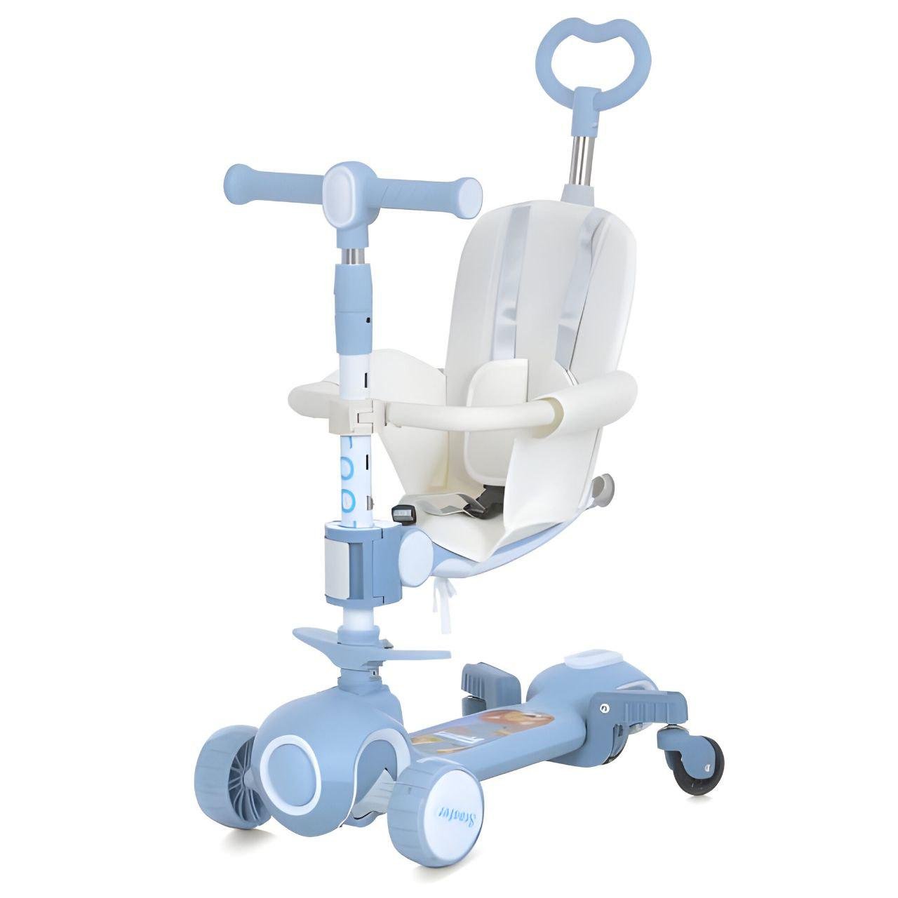 Беговел детский 5в1 JR 3-108 с родительской ручкой/светом/музыкой/мягкой накладкой Розовый (26358322) Беговел детский 5в1 JR 3-108 с родительской ручкой/светом/музыкой/мягкой накладкой Розовый (26358322)