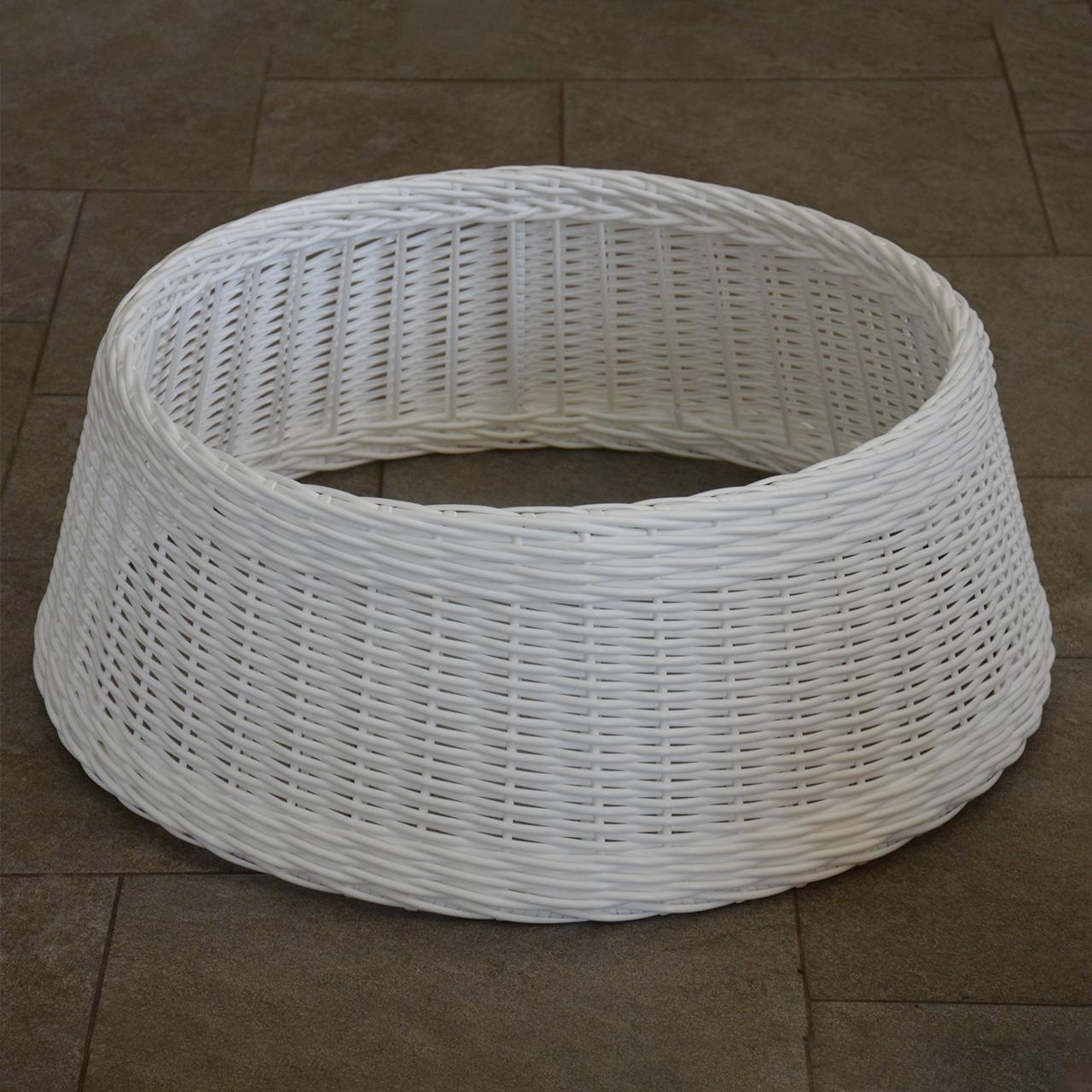 Подставка-юбка под елку плетеная из искусственного ротанга/ручной работы XXL Белый - фото 3 Подставка-юбка под елку плетеная из искусственного ротанга/ручной работы XXL Белый - фото 3