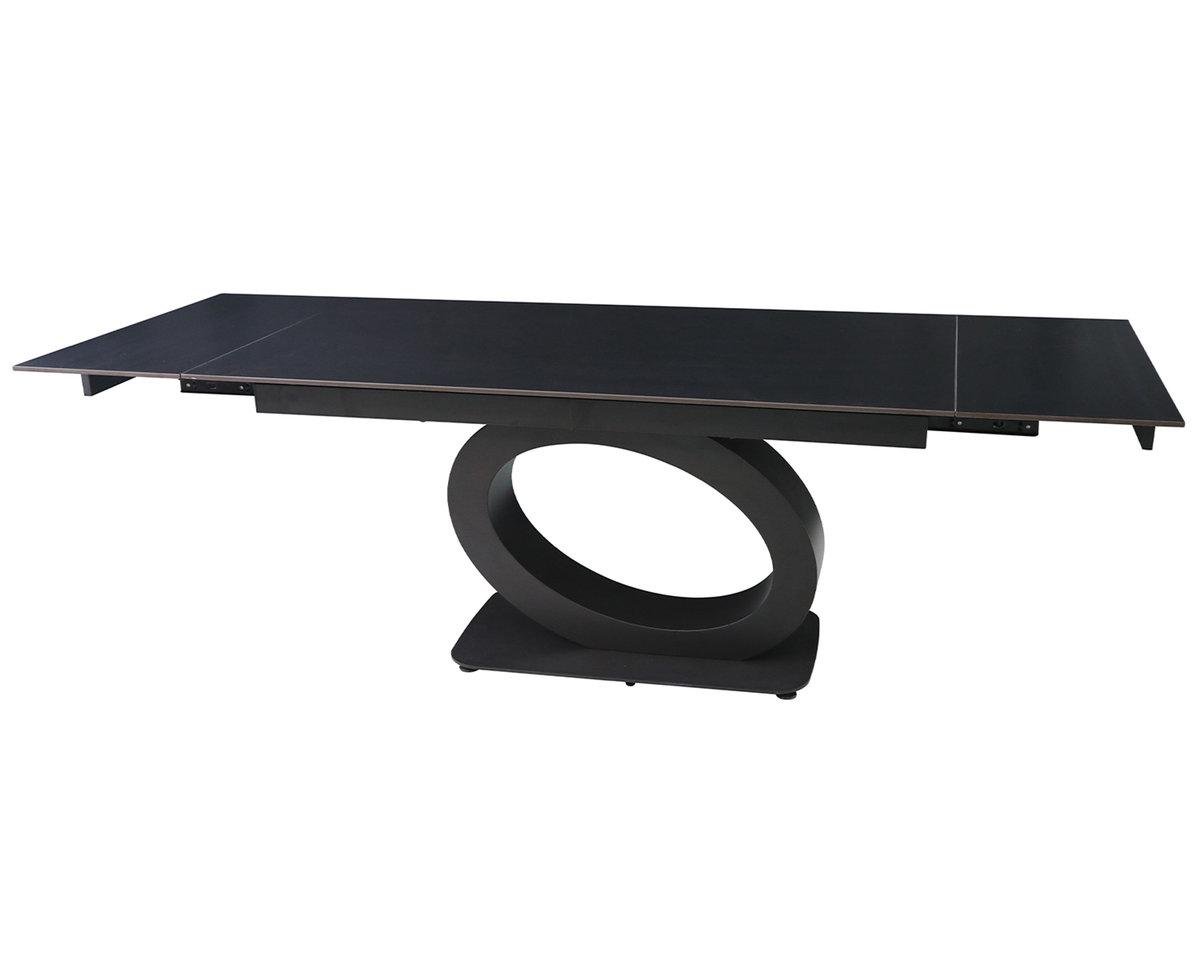 Стол Intarsio Ovidio Ceramic 160/240x90 см Черный матовый (OVIDIO160BL) Стол Intarsio Ovidio Ceramic 160/240x90 см Черный матовый (OVIDIO160BL)